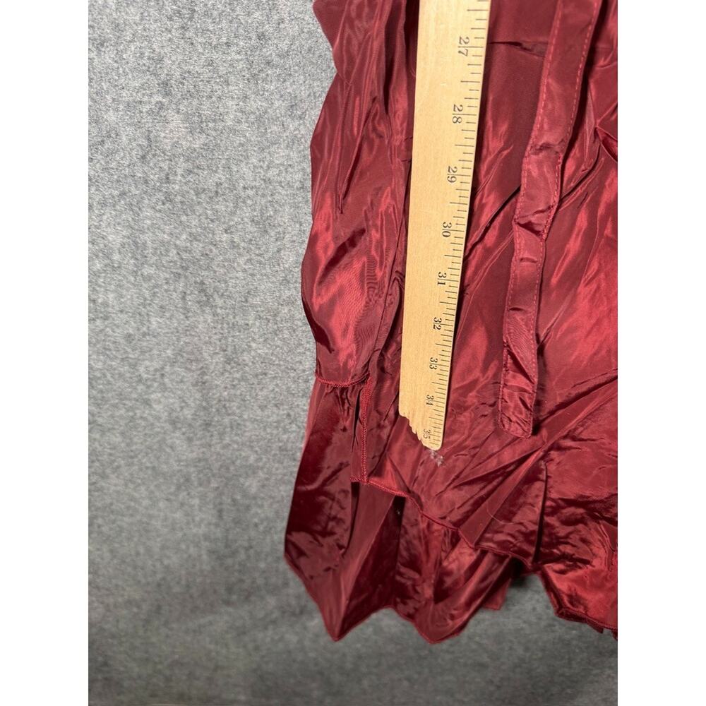 Pretty Angel Red Midi Dress with Button Front - Picture 5 of 8